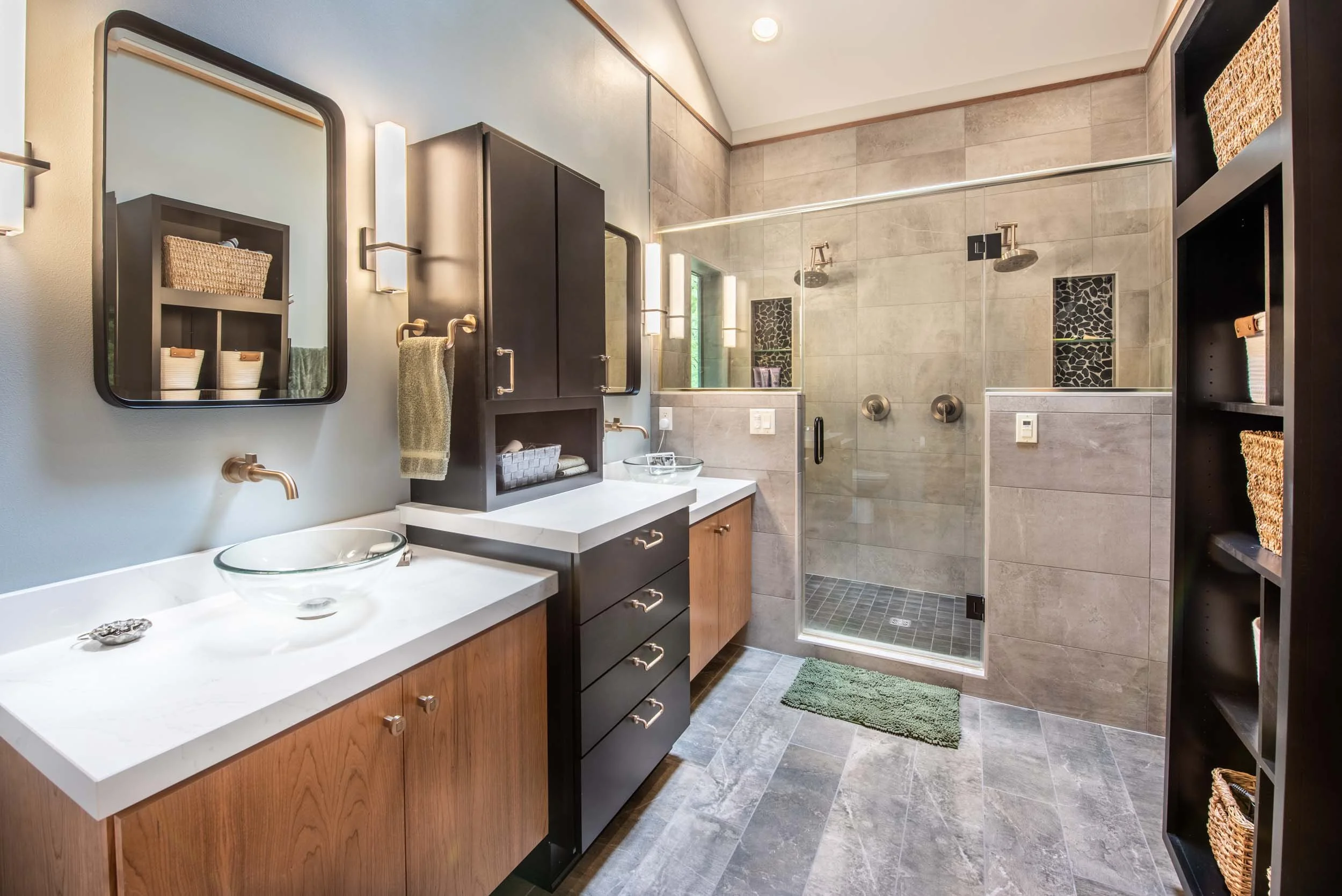 Two-Tone Vanity Bathroom - Timonium, MD