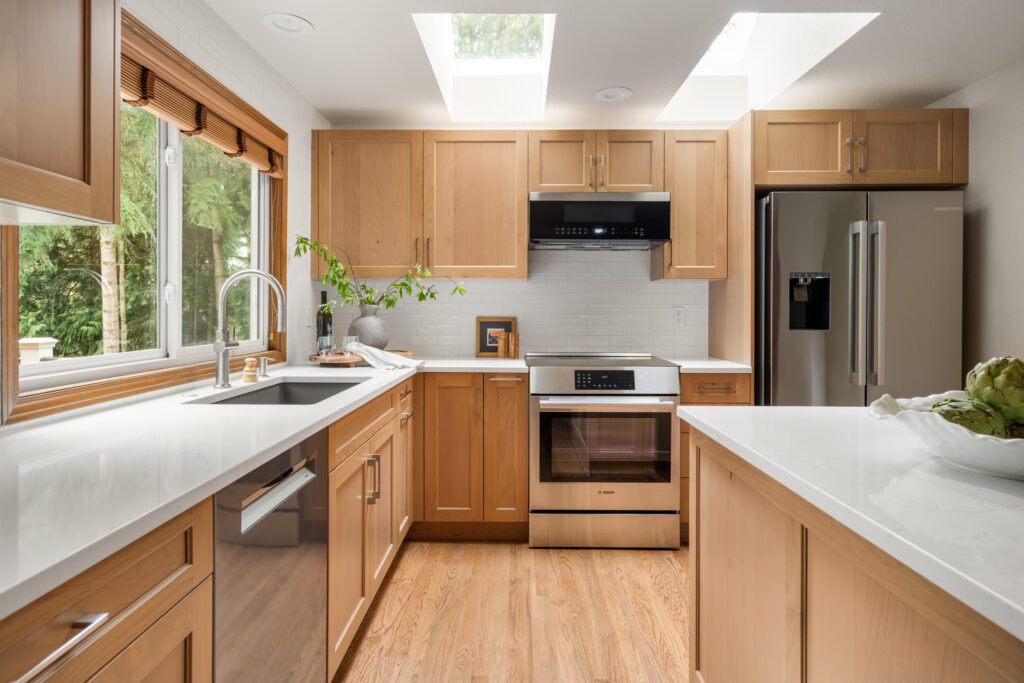 Natural Wood Kitchen with Skylights - Catonsville, MD