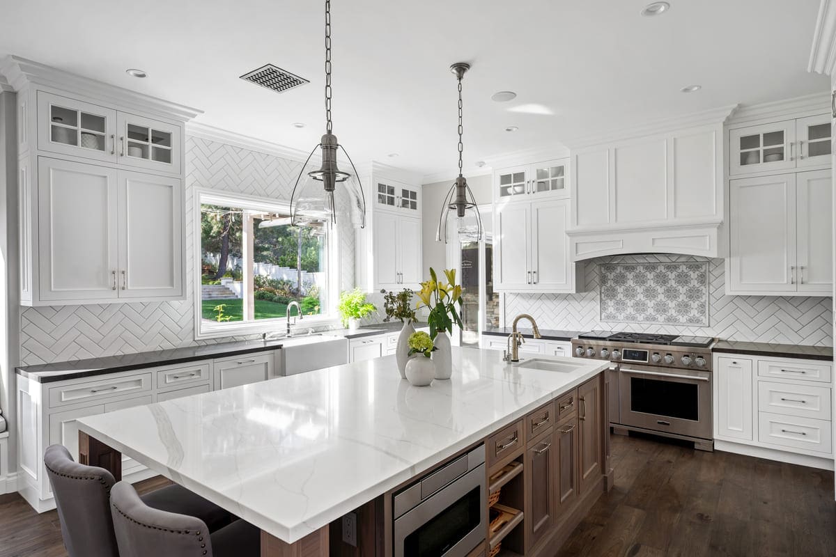 Luxury White Kitchen - Timonium, MD